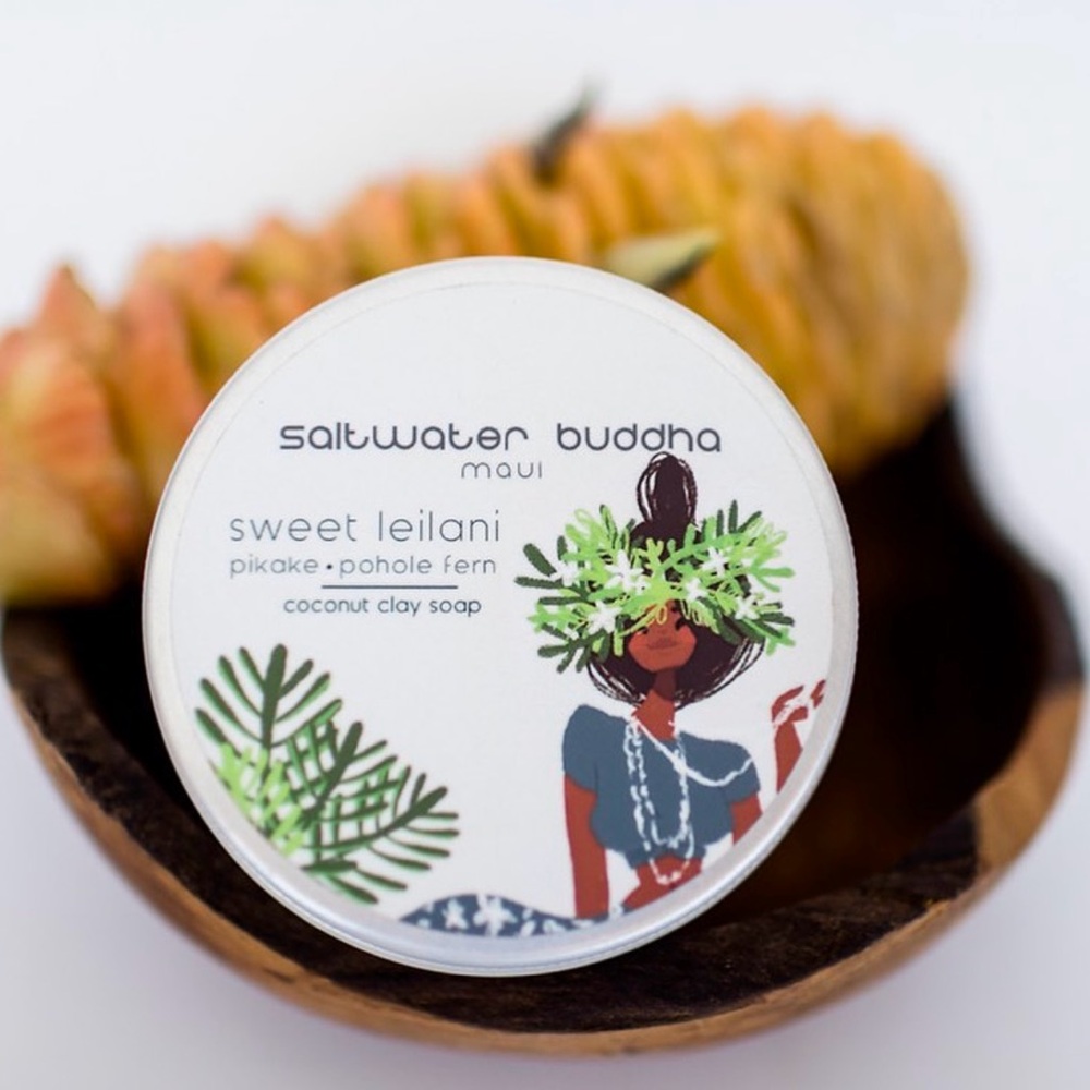 Saltwater Buddha Sweet Leilani Pikake Coconut Clay Soap NWT!